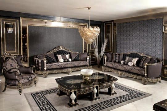 Modern çizgilerden oluşan luxury koltuk takımı modelleri | SRÇ Klasik Mobilya